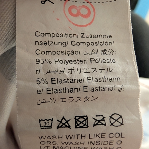 SHEIN Striped V-Neck Tee in Red, Blue, and Tan Size 12 XL - Picture 5 of 5